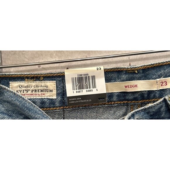 Levi's Jeans Womens 23 Premium Denim WEDGIE Button Fly Big E Tapered 24 x 27.5 - Picture 5 of 6